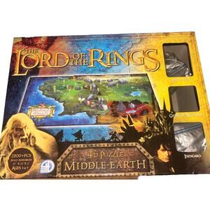 The Lord Of The Rings 4D 2100+ Piece Puzzle Middle Earth Used